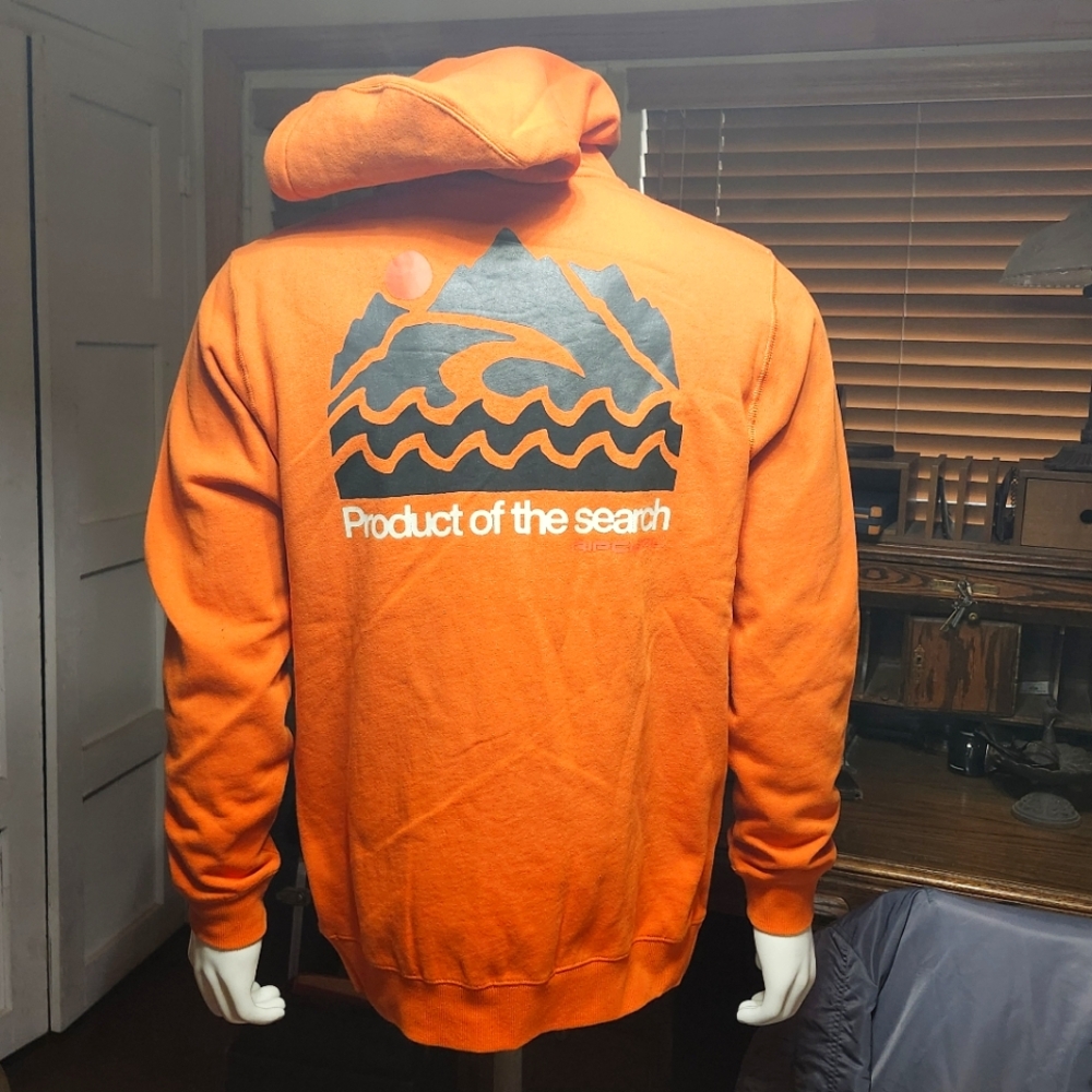 Rip Curl Full Zipper Hoodie  Style 06PMFL In Amber Orange Sz M. NWT